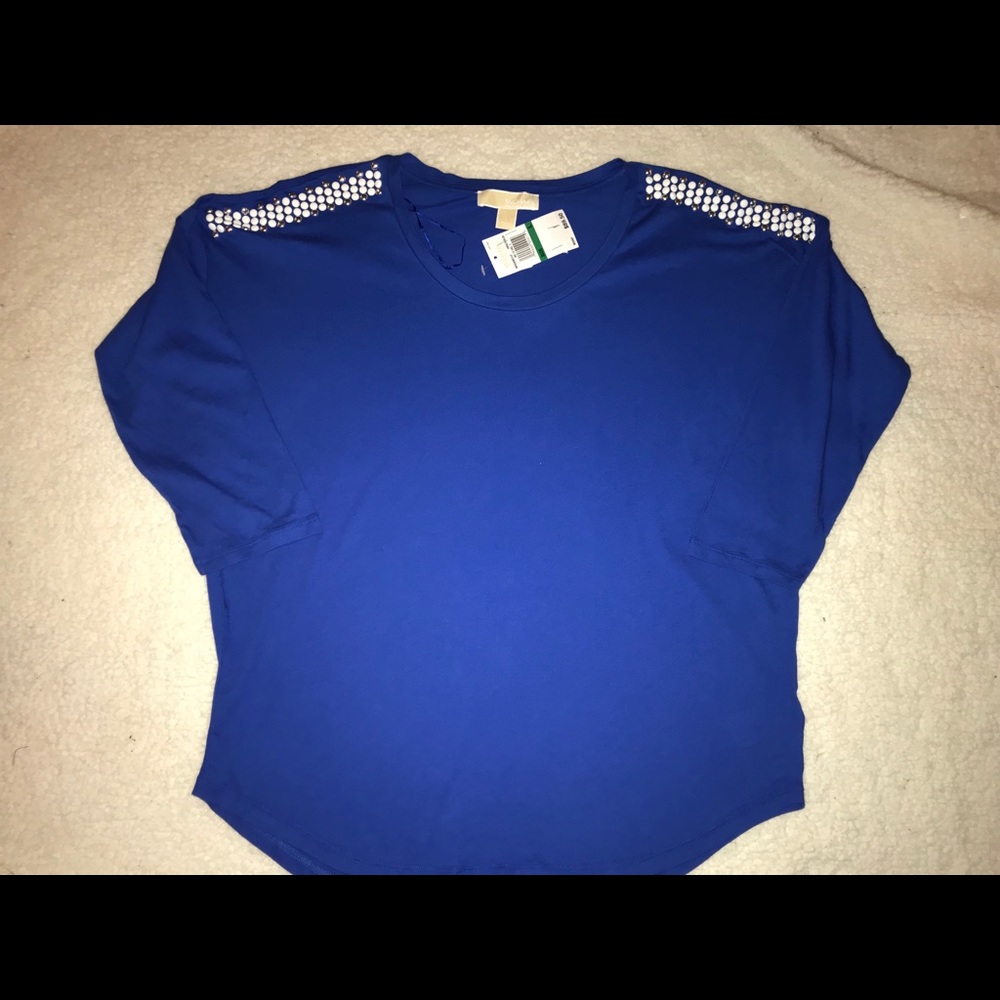 NWT Michael Kors studded top Sz Large